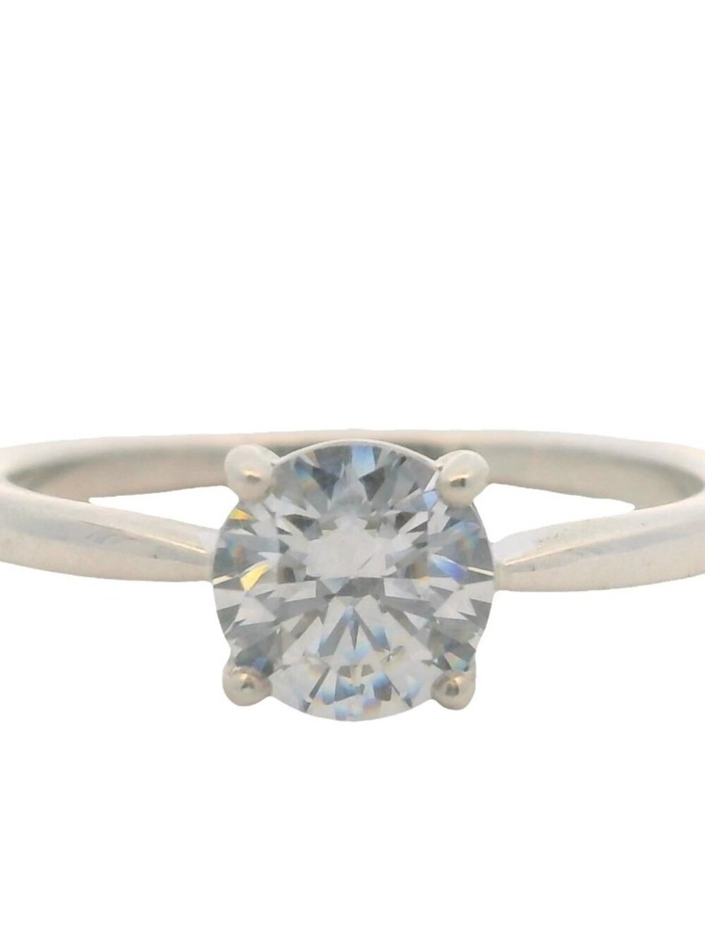 Pandora 925 Sterling Silver CZ Cubic Zirconia Sparkling 4-Prong Solitaire Ring